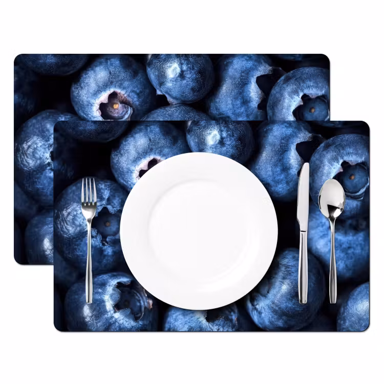 Placemat vinyl - Bessen - Blauw - Fruit — 2