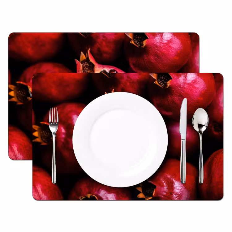 Placemat vinyl - Granaatappel - Rood - Fruit — 2