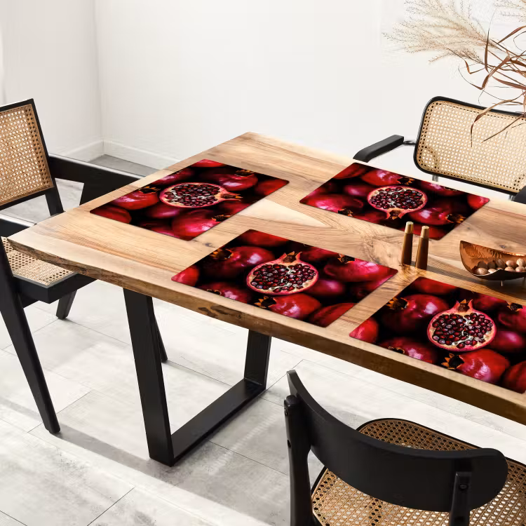 Placemat vinyl - Granaatappel - Rood - Fruit — 4