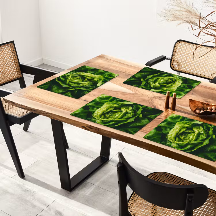 Placemat vinyl - Groente - Sla - Groen — 4