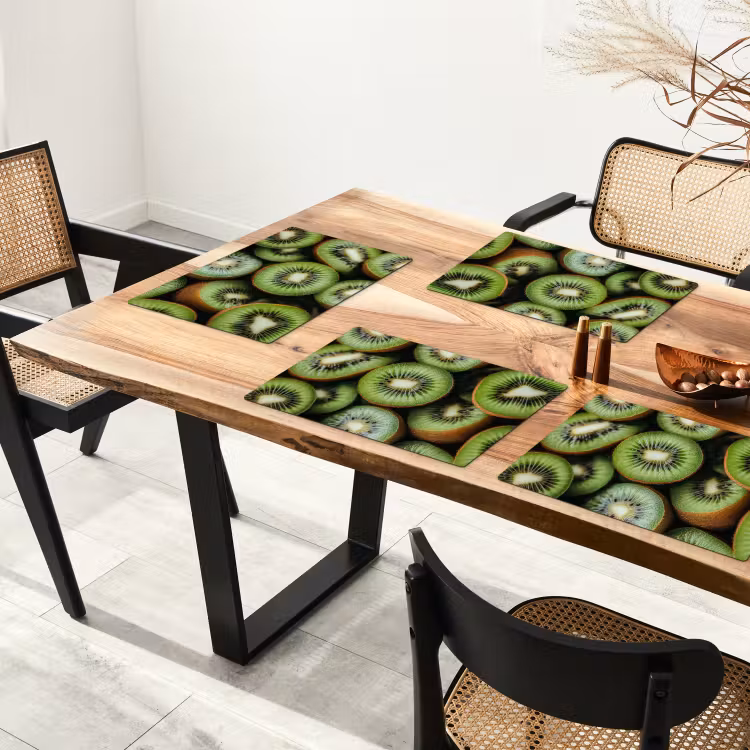 Placemat vinyl - Kiwi - Fruit - Groen — 4
