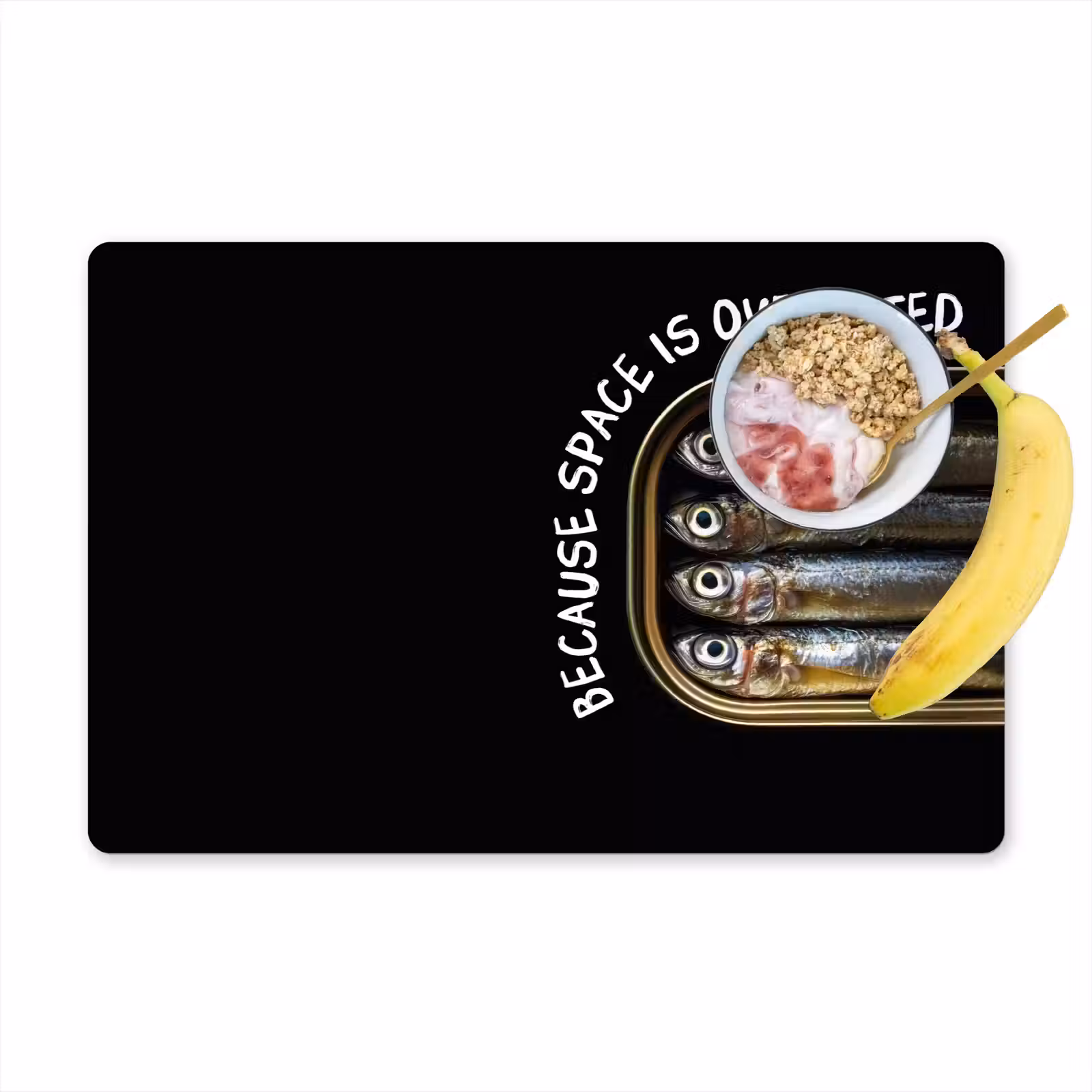 Placemat vinyl - Sardines - Tekst - Vis - Blik — 1