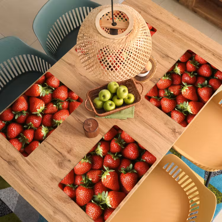Placemat vinyl - Aardbei - Fruit - Rood — 3