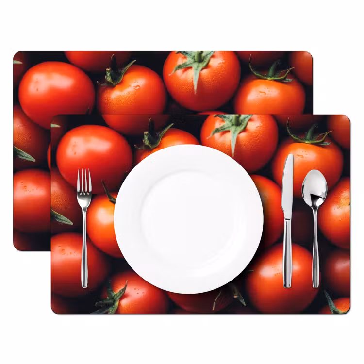 Placemat vinyl - Groente - Rood - Tomaten — 2