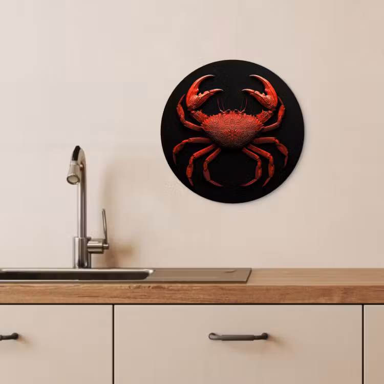 Muurcirkel - Krab - Rood - Vissen - Schaaldieren — 2