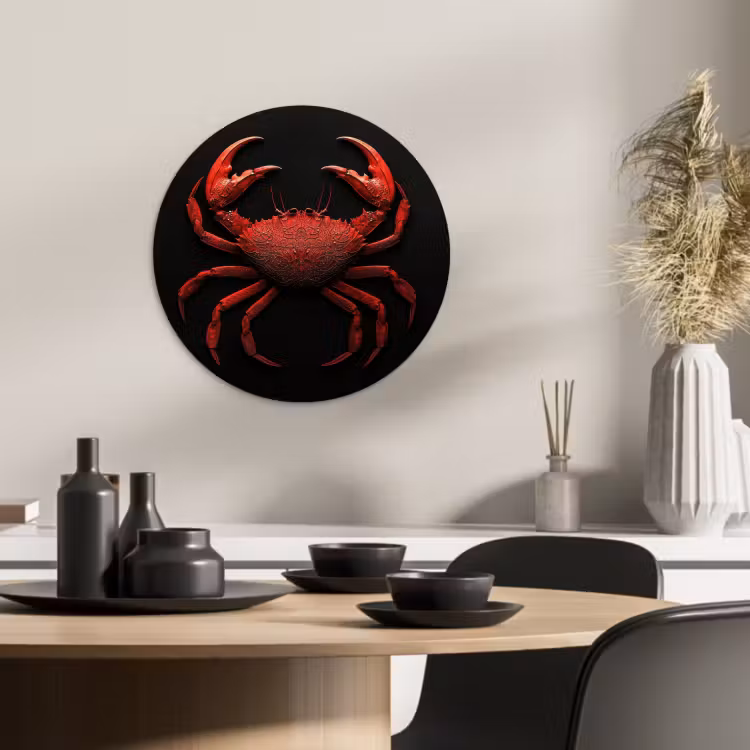 Muurcirkel - Krab - Rood - Vissen - Schaaldieren — 4