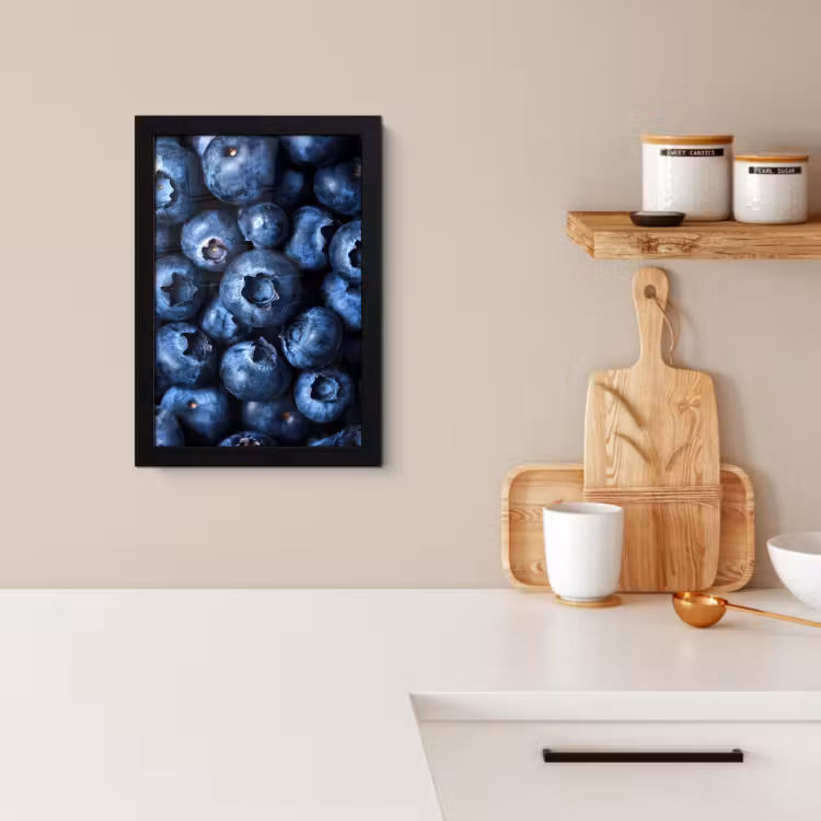 Poster met lijst - Bessen - Blauw - Fruit — 4