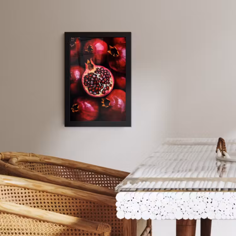 Poster met lijst - Granaatappel - Rood - Fruit — 4