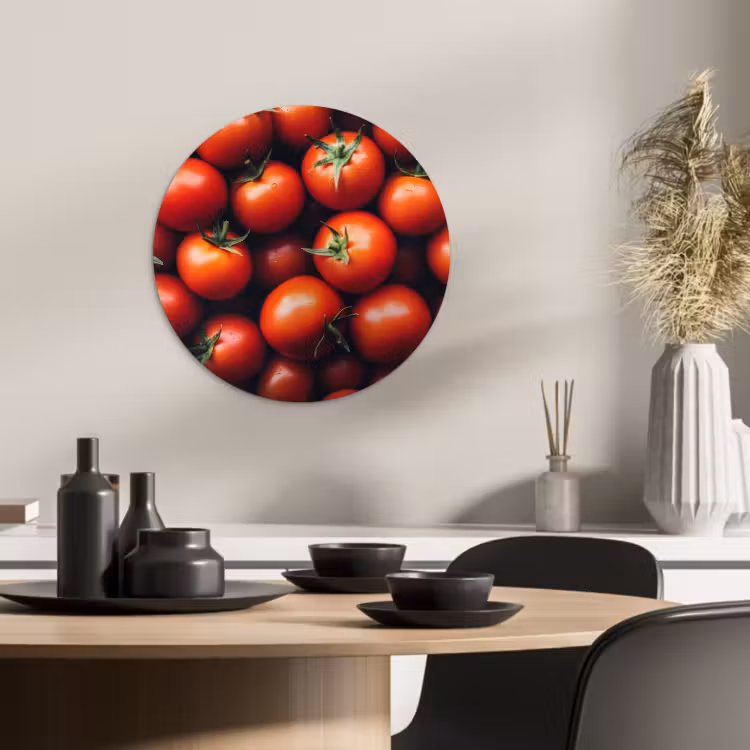 Muurcirkel - Groente - Rood - Tomaten — 1