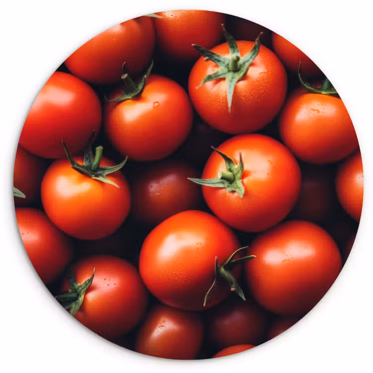 Muurcirkel - Groente - Rood - Tomaten — 2