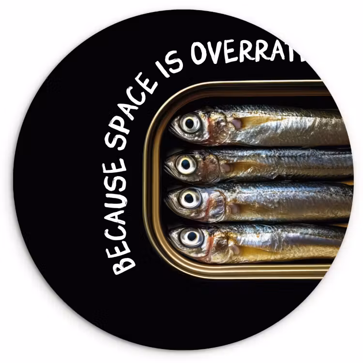 Muurcirkel - Sardines - Tekst - Vis - Blik — 1