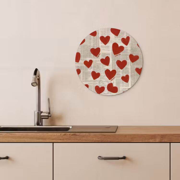 Muurcirkel - Hartjes - Krant - Loveyou — 4