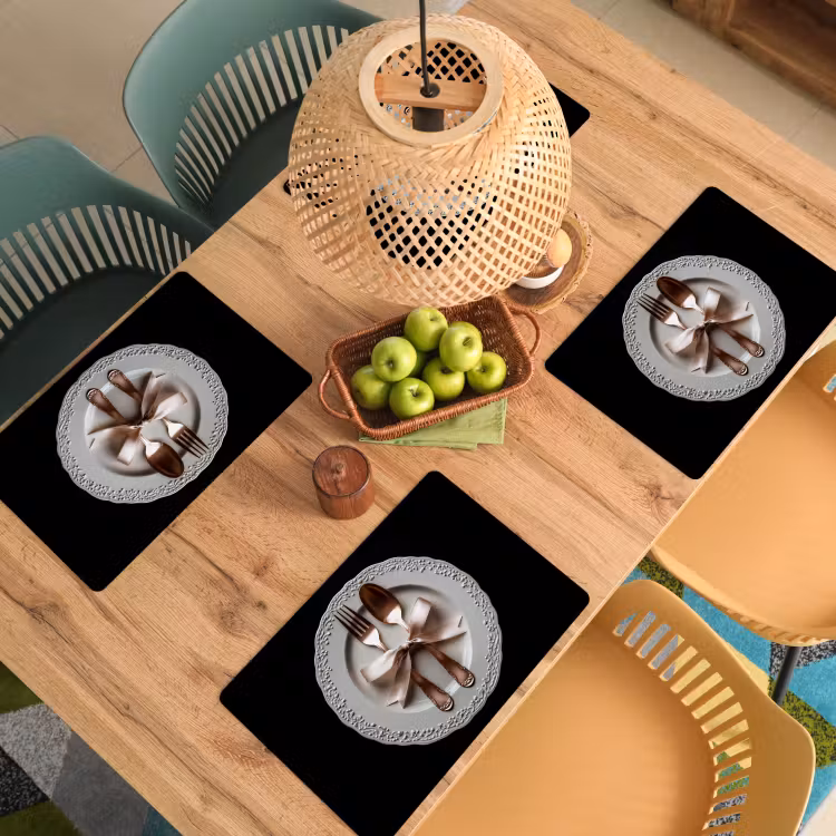 Placemat vinyl - Rose - Strik - Bestek — 3