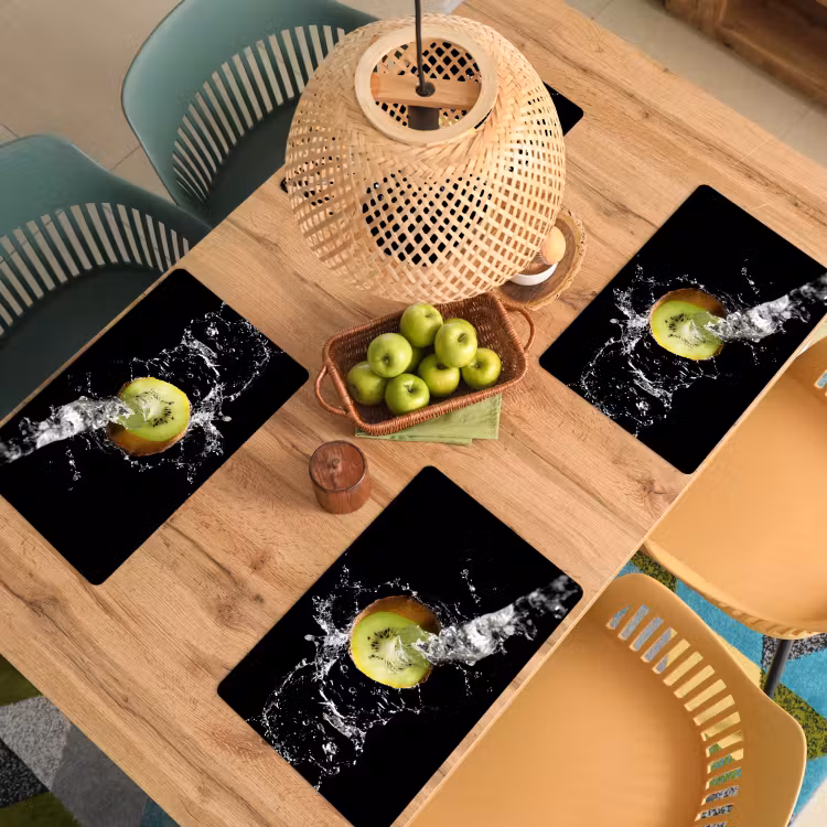 Placemat vinyl - Kiwi in Waterkunstwerk — 3