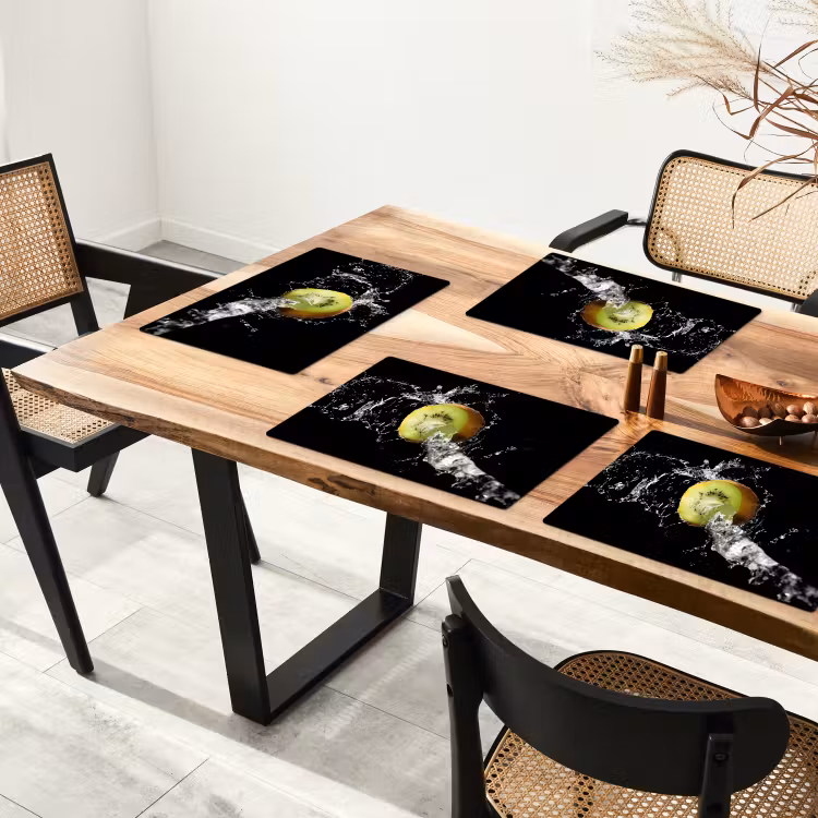 Placemat vinyl - Kiwi in Waterkunstwerk — 4
