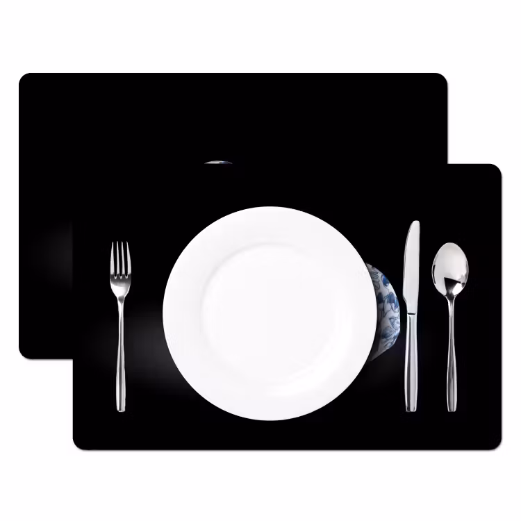 Placemat vinyl - Sushi - Delfts blauw - Rijst - Vis - Elegant — 2