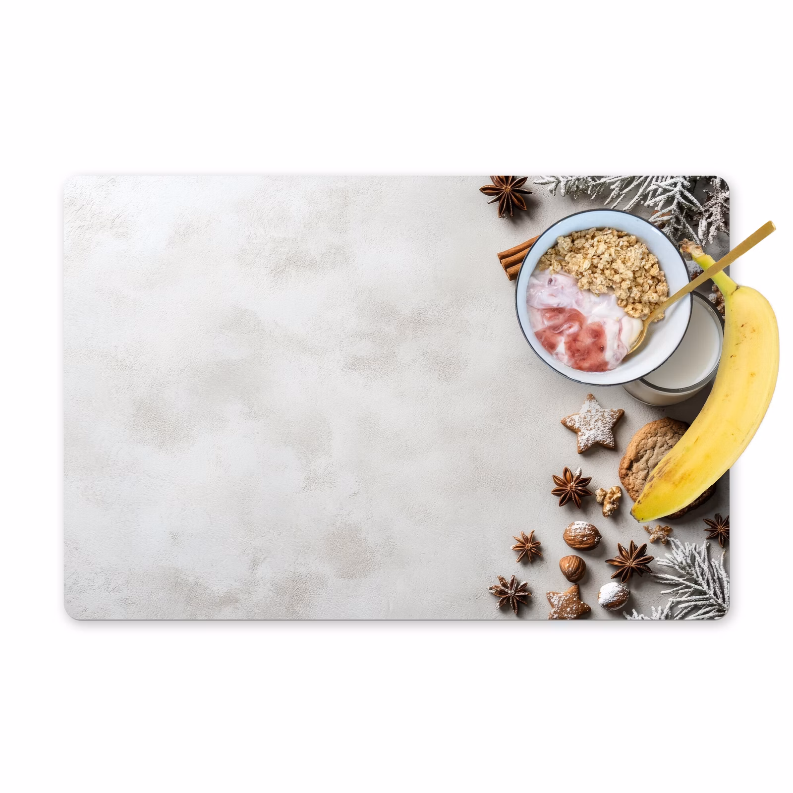Placemat vinyl - Bakken - Kaneel - Licht - Winter — 1