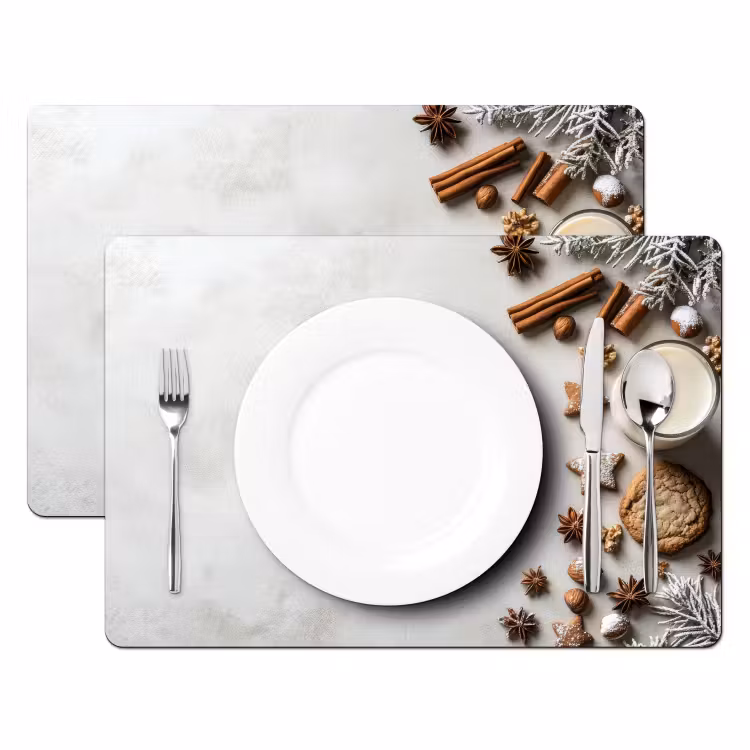 Placemat vinyl - Bakken - Kaneel - Licht - Winter — 2