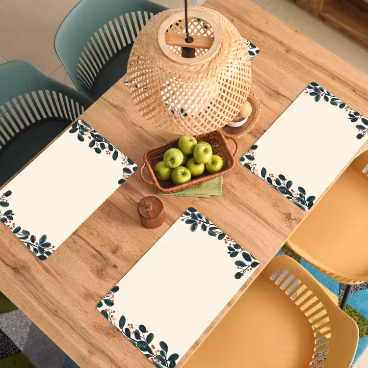 Placemat vinyl - Takken - Winter - Planten - Licht — 3