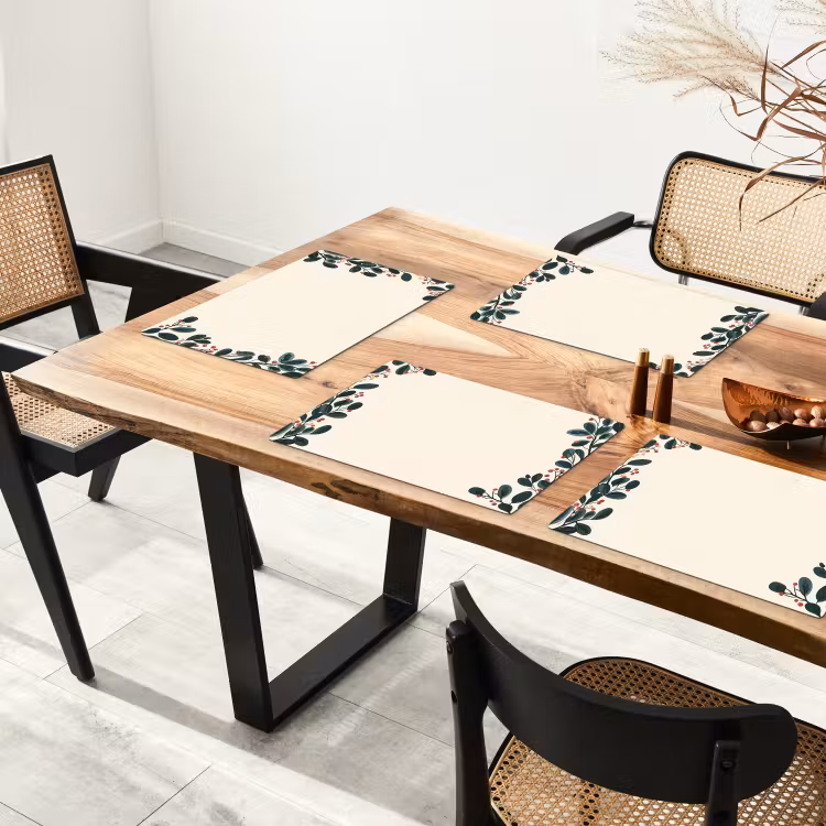 Placemat vinyl - Takken - Winter - Planten - Licht — 4