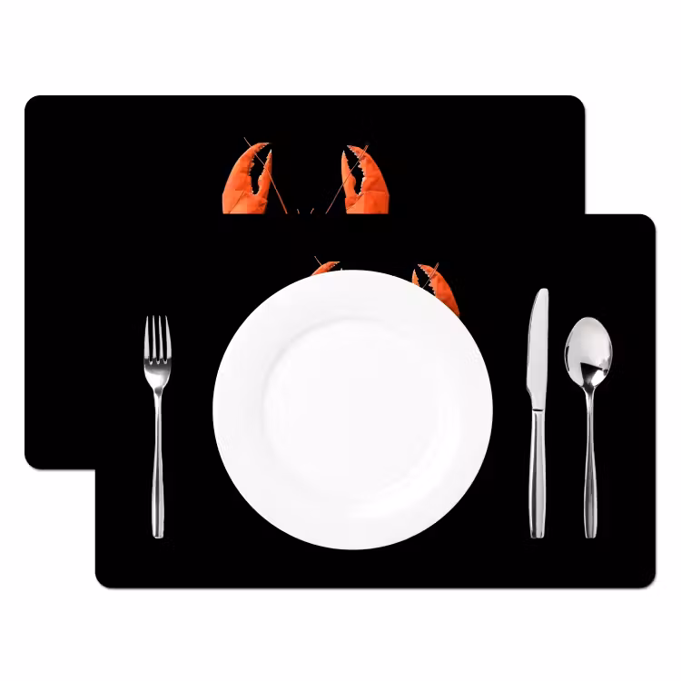 Placemat vinyl - Kreeft - Papier - Origami papier - Rood — 2