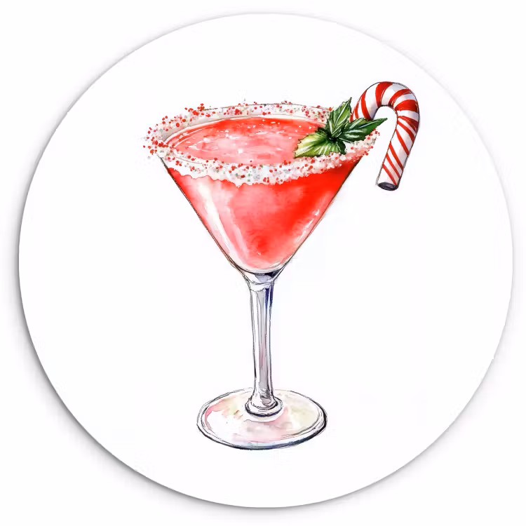 Muurcirkel - Cocktail - Drank - Winter - Kunst — 2