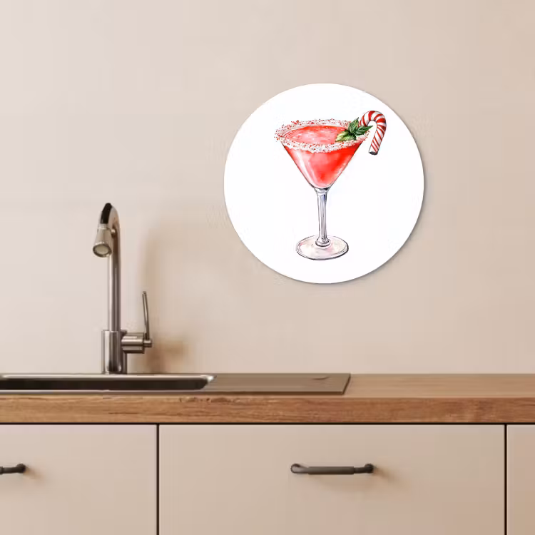 Muurcirkel - Cocktail - Drank - Winter - Kunst — 4