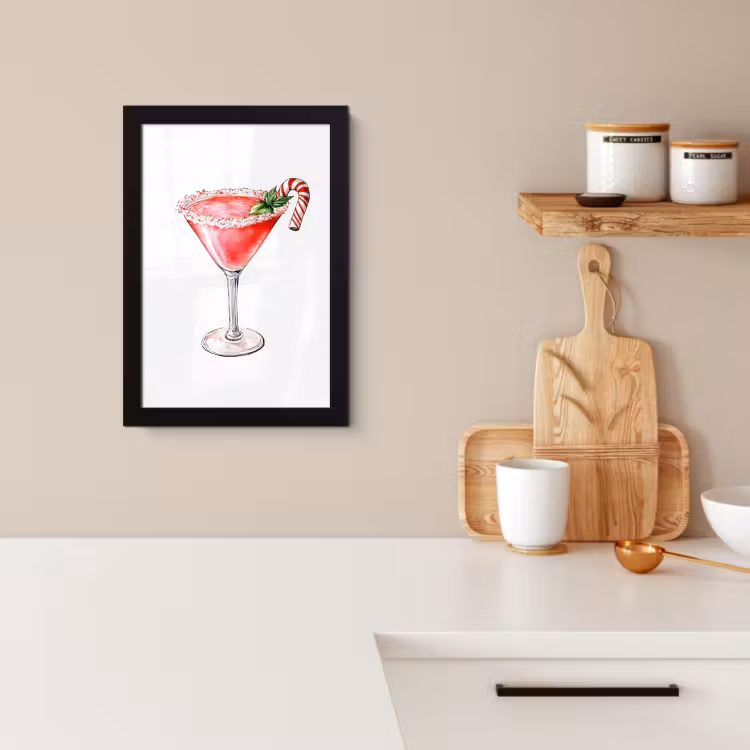 Poster met lijst - Cocktail - Drank - Winter - Kunst — 4