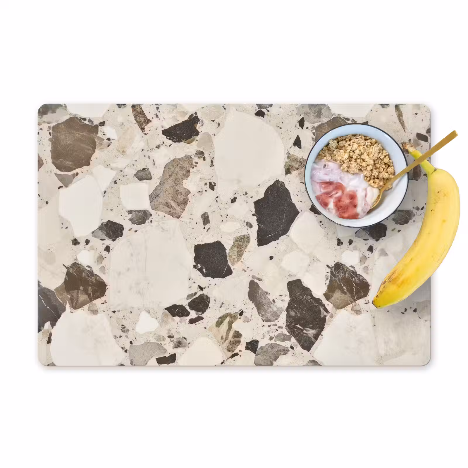 Placemat vinyl - Neutral - Stenen - Decoratie - Terrazzo — 1