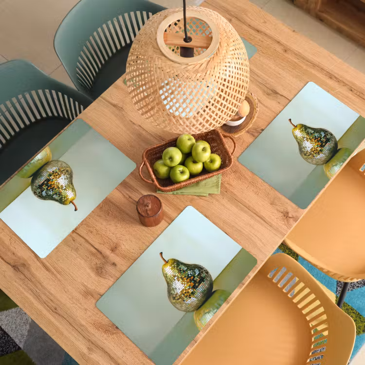 Placemat vinyl - Fruit - Disco - Art - Glitter — 3