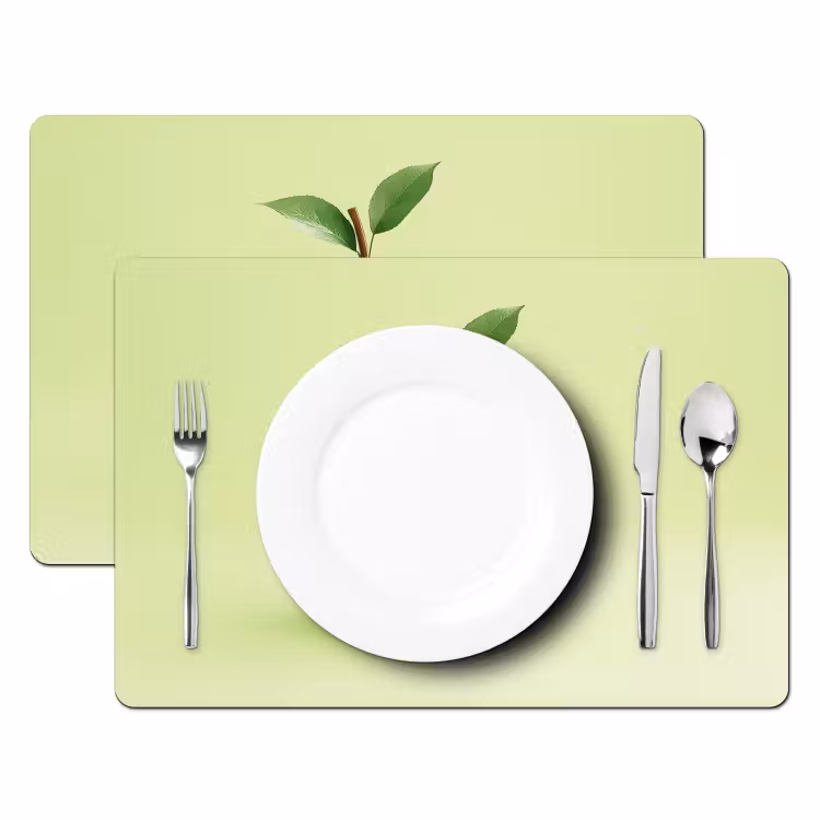 Placemat vinyl - Groen - Disco - Decoratie - Appel — 2