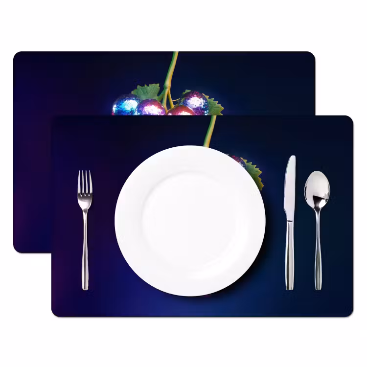 Placemat vinyl - Paars - Disco - Feest - Druif — 2