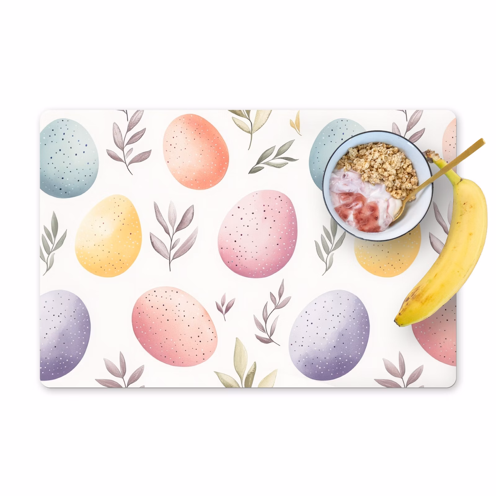 Placemat - 6 stuks - Eieren - Kleurrijk - Patroon — 1