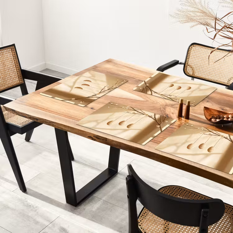Placemat - 6 stuks - Beige - Paastak - Eieren — 4
