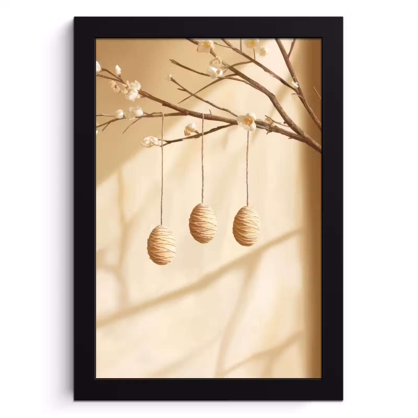Poster met lijst - Beige - Paastak - Eieren — 1