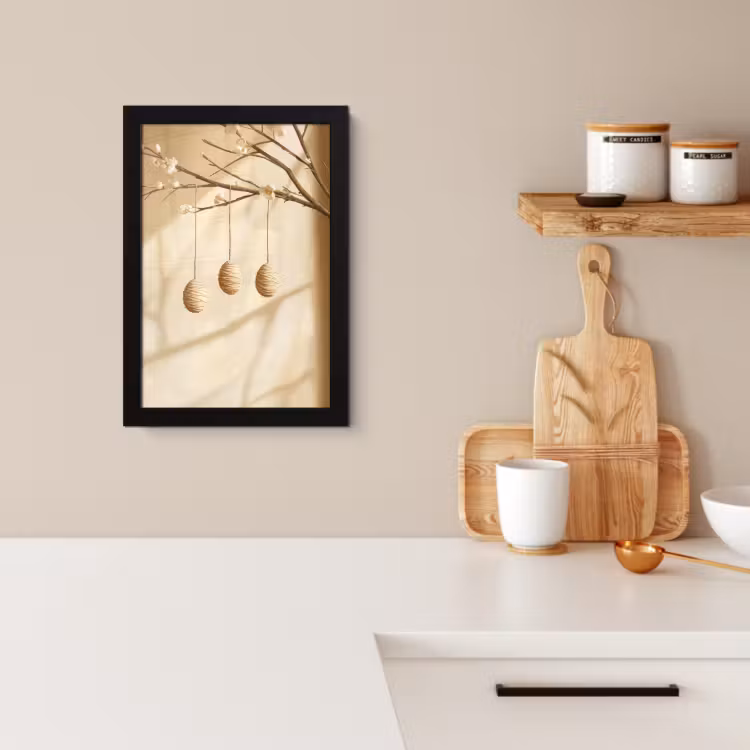 Poster met lijst - Beige - Paastak - Eieren — 4