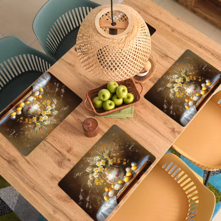 Placemat - 6 stuks - Paaseieren - Stilleven - Vaas — 3