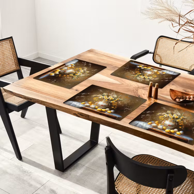 Placemat - 6 stuks - Paaseieren - Stilleven - Vaas — 4