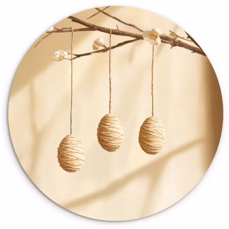 Muurcirkel - Beige - Paastak - Eieren — 1