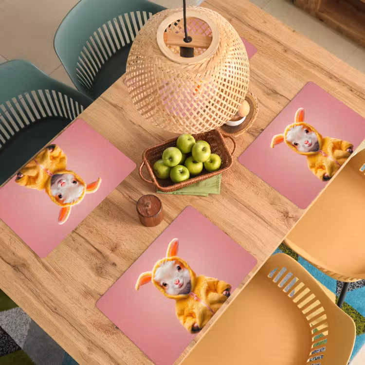 Placemat vinyl - Kostuum - Geitje - Paashaas — 3