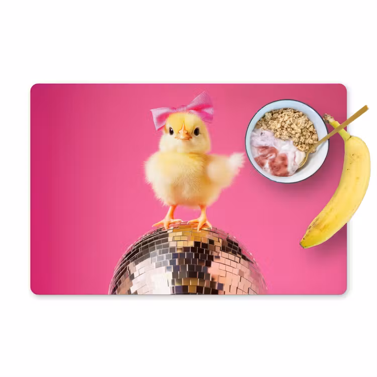 Placemat vinyl - Discobal - Kuiken - Strik — 1