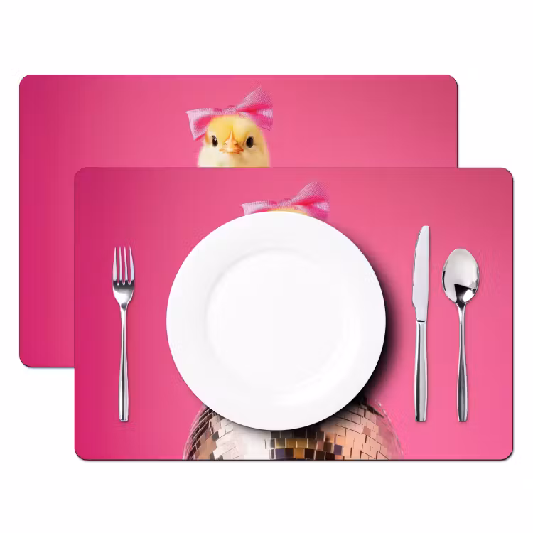 Placemat vinyl - Discobal - Kuiken - Strik — 2