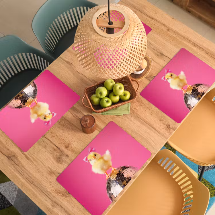 Placemat vinyl - Discobal - Kuiken - Strik — 3
