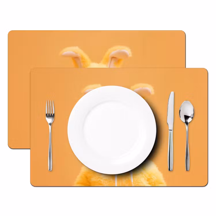 Placemat vinyl - Paashaas - Kostuum - Eend — 2