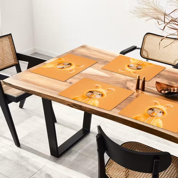 Placemat vinyl - Paashaas - Kostuum - Eend — 4