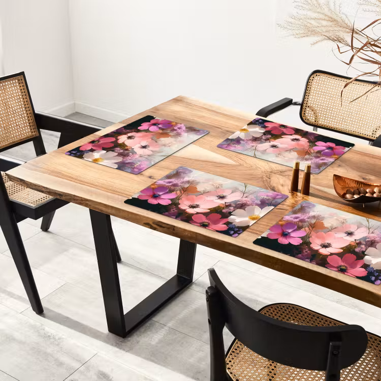 Placemat vinyl - Bloemen - Kleurrijk - Bloei — 4