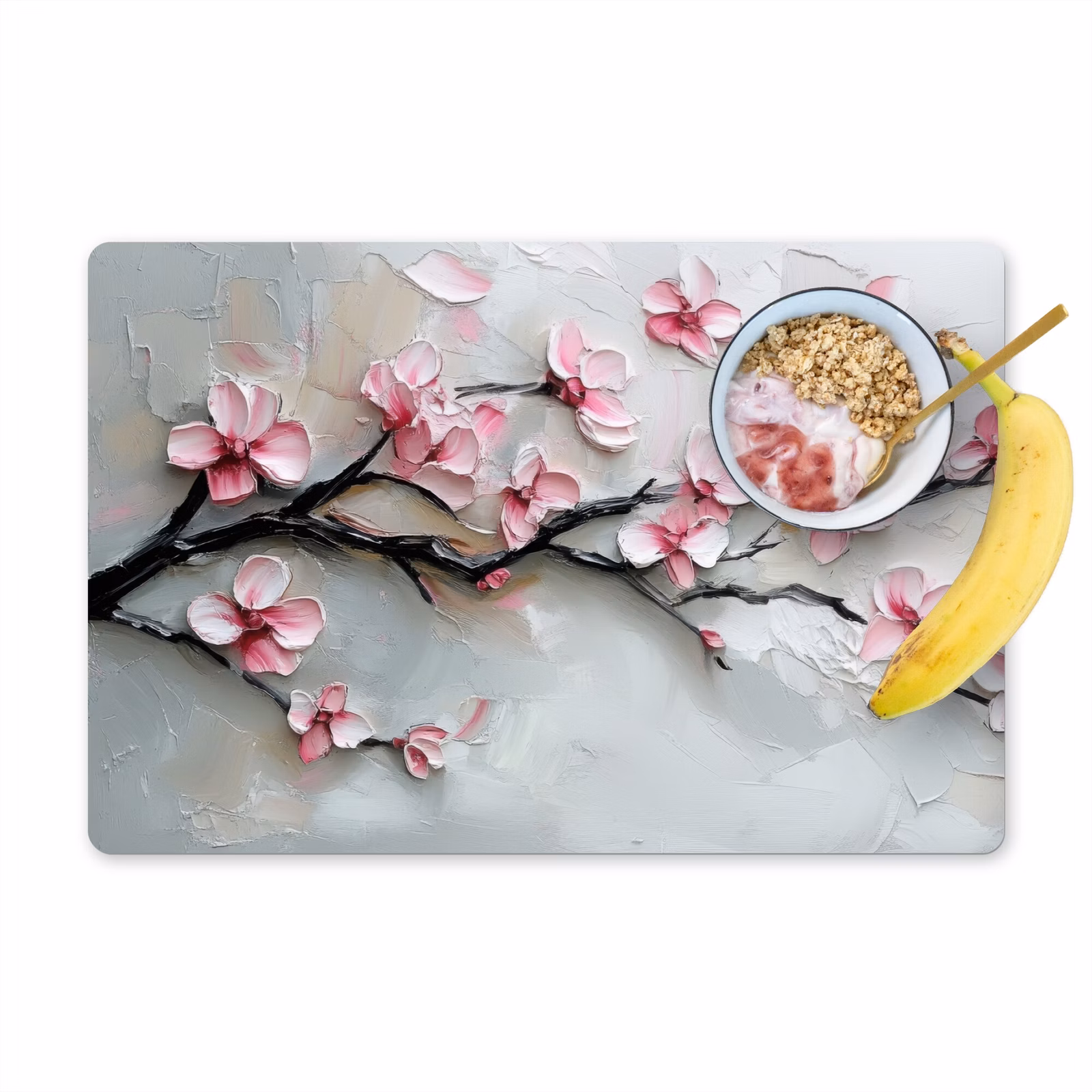 Placemat vinyl - Bloesem - Kunstzinnig - Roze - Sakura — 1