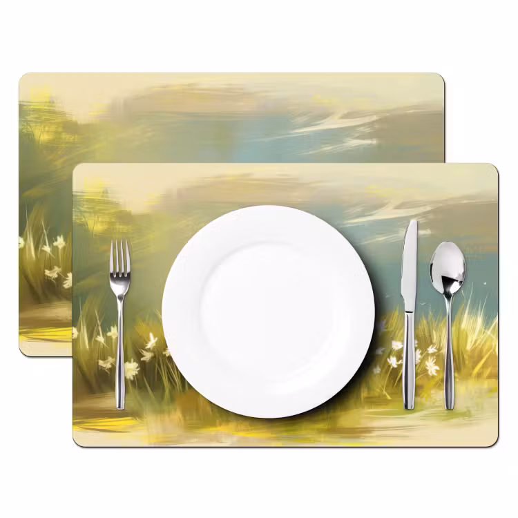 Placemat vinyl - Schaap - Weide - Groen — 2