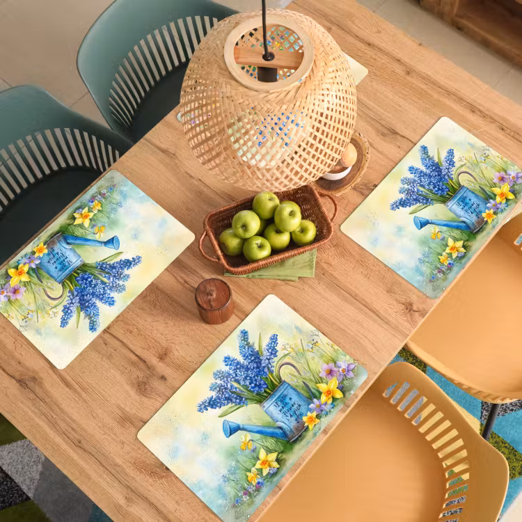 Placemat vinyl - Lavendelbloemen - Quote - Gieter — 3