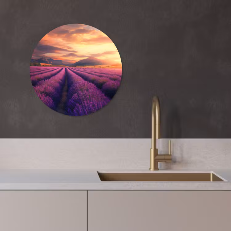 Muurcirkel - Lavendelveld - Zonsondergang - Paars — 4